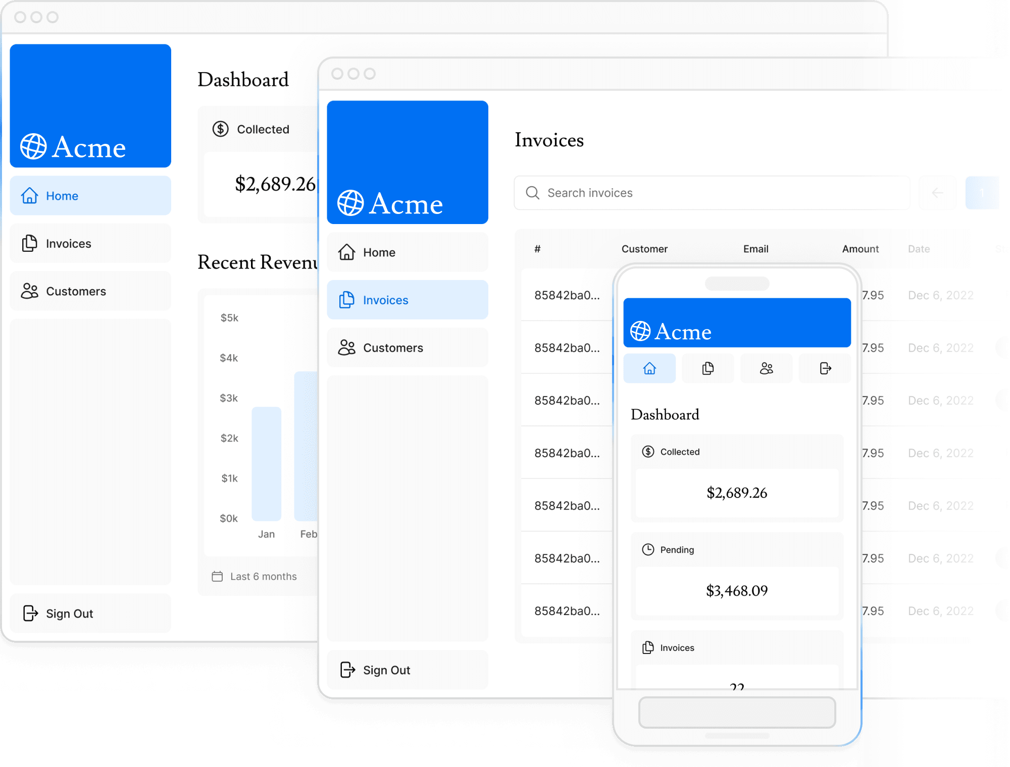 acme apps in desktop,tablet and mobile